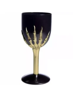 Smiffys Verre à Vin Gothique Noir Et Doré